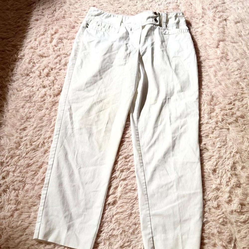 Larry Levine Hamptons Coastal‎ Beachy Sailor Quiet Luxury Resort Pants Womens 10